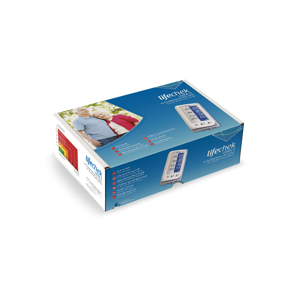 LS808 Kol Tipi Dijital Tansiyon Ölçme Cihazı Kutu
