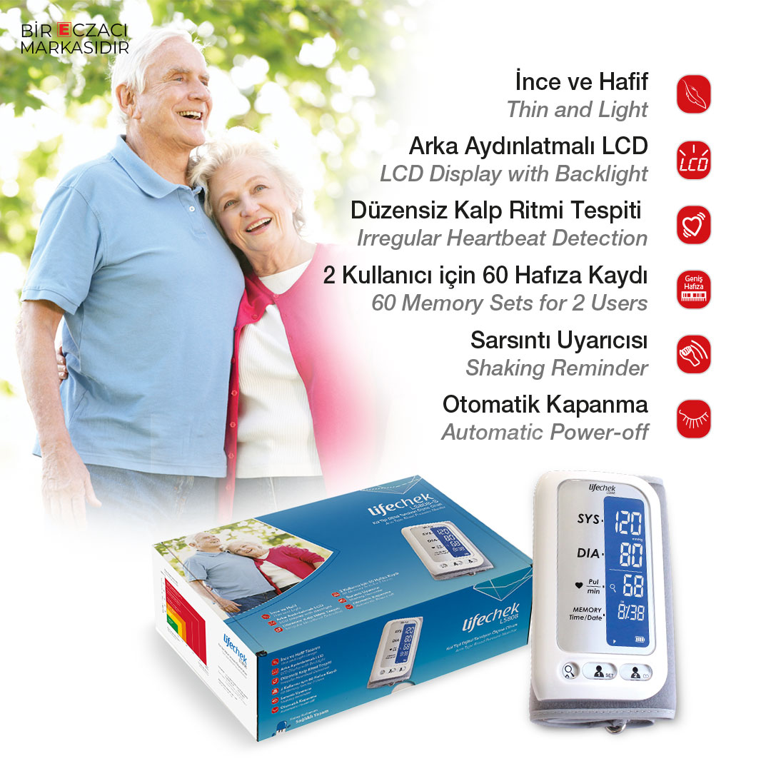 LS808 Kol Tipi Dijital Tansiyon Ölçme Cihazı 03